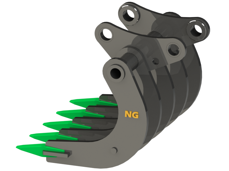 Rake Florestal para Escavadeiras